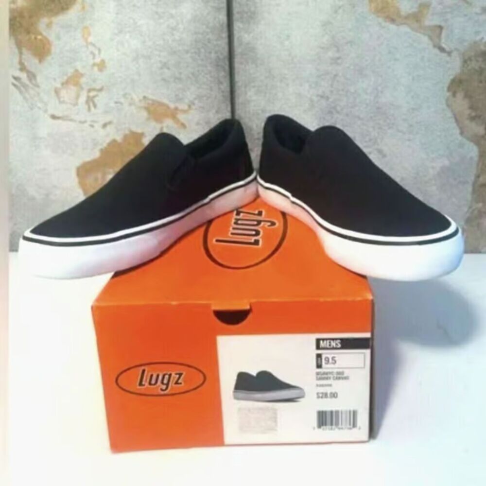 Canvas Lugz . Size: 9 . Slip-on Shoes . Sammy Canvas . Chaps . New in Box